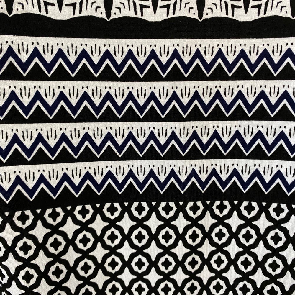 Tommy Bahama Womens Black White Geometric Tile Print Sleeveless Maxi Dress L - Picture 7 of 10